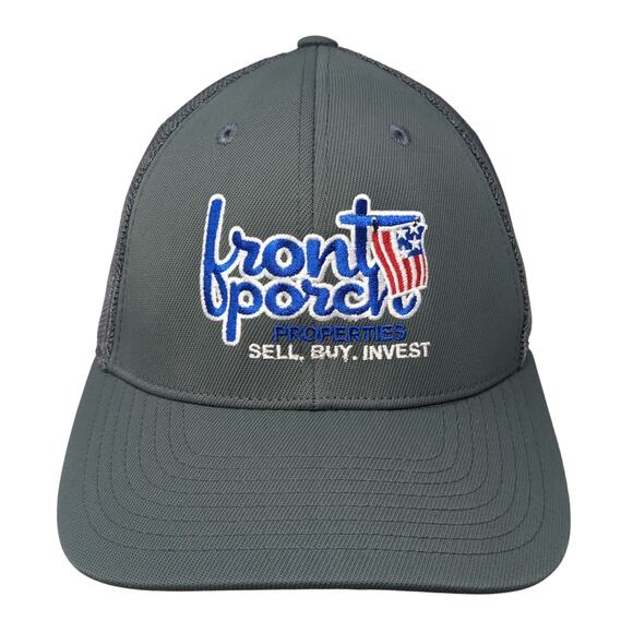 Front Porch Properties Fitted Trucker Hat Gray 7 3/8 Sell Buy Invest - Picture 1 of 10